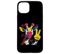 Carcasa para iPhone 15 Plus Cartel gráfico gráfico de Giraffe Peace Graffi con Personajes Pop