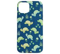 Carcasa para iPhone 15 Plus Cartoon Kawaii Womens Girls Kids Sea Turtle Lover Pattern