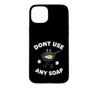 Carcasa para iPhone 15 Plus Cast Iron Skillet Funny Dont Use Any Soap Retro Pan