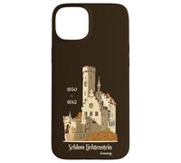 Carcasa para iPhone 15 Plus Castillo de Lichtenstein, Alemania, Dibujo a Mano