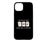 Carcasa para iPhone 15 Plus Cats Make Me Happy Humans Make My Head Hurt for Cat Lovers
