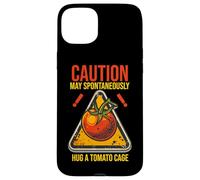 Carcasa para iPhone 15 Plus Caution MY Spontaneously Hug A Tomato Cage