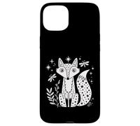Carcasa para iPhone 15 Plus Celestial Fox Stars Night Dragonfly Nature Woodland Graphic