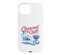 Carcasa para iPhone 15 Plus Charcoal & Chill Summer BBQ Grill Dad Father's Day Relax
