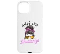 Carcasa para iPhone 15 Plus Chicas a Juego Viaje Zihuatanejo México moño desordenado