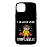 Carcasa para iPhone 15 Plus Childhood Cancer Awareness Kids Childhood Cancer Warrior