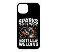 Carcasa para iPhone 15 Plus Chispas Volando Todavía Soldadura Soldador Metal Trabajador Hombres