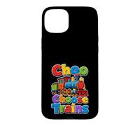 Carcasa para iPhone 15 Plus Choo Elegir Trenes Divertido Tren Amante Juego de Palabras