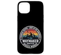 Carcasa para iPhone 15 Plus Christian Waymaker Promise Keeper Isaías 42:16 Diseño Retro