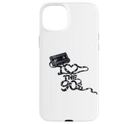 Carcasa para iPhone 15 Plus Cinta Adhesiva Suelta con Texto «I Heart The 90s Movie Store Rent»