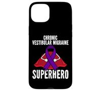 Carcasa para iPhone 15 Plus Cinta Morada de superhéroe Guerrero vestibular crónica