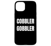 Carcasa para iPhone 15 Plus Cobbler Gobbler Funny Thanksgiving Dessert Lover Design