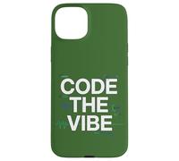 Carcasa para iPhone 15 Plus Code The Vibe Diseño de codificación para desarrolladores Coders