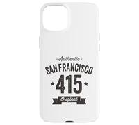 Carcasa para iPhone 15 Plus Código de área 415 San Francisco Envejecido auténtico