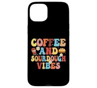 Carcasa para iPhone 15 Plus Coffee and Sourdough Vibes - Coffee Lover Sourdough Gifts