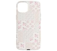 Carcasa para iPhone 15 Plus Colcha de Encaje Collage Floral Patchwork Girly Coquette Romántico