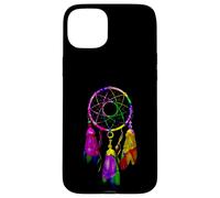 Carcasa para iPhone 15 Plus Colorful Dreamcatcher Feathers Native Tribal