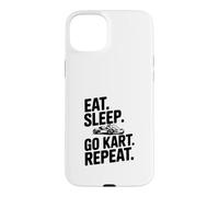 Carcasa para iPhone 15 Plus Comer Dormir Go Kart Repeat