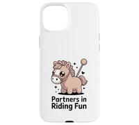 Carcasa para iPhone 15 Plus Compañeros en equitación Fun Pony Horse