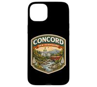 Carcasa para iPhone 15 Plus Concord New Hampshire Souvenir City State Capital Vintage