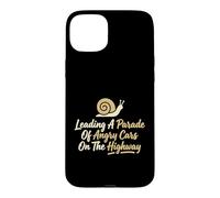 Carcasa para iPhone 15 Plus Conductor Lento liderando Coches enojados Desfile Viajero