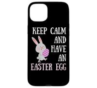Carcasa para iPhone 15 Plus Conejito de Pascua Keep Calm and Have a Easter Egg