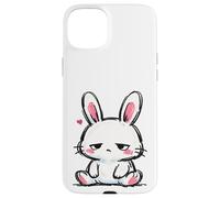 Carcasa para iPhone 15 Plus Conejito Triste, Tan Lindo gráfico de Conejo