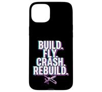 Carcasa para iPhone 15 Plus Construir Fly Crash Rebuild Divertido Drone Pilot Design