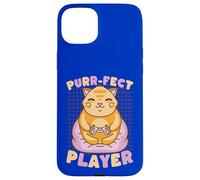 Carcasa para iPhone 15 Plus Controlador Purr-FECT Player Cat Gamer Kitty
