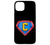 Carcasa para iPhone 15 Plus Cool Super C Alphabet Cute Initial Monogram Letter C Graphic