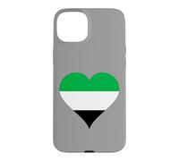 Carcasa para iPhone 15 Plus Corazón con los Colores de la Bandera de Extremadura