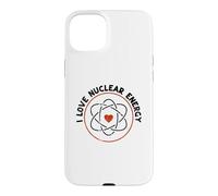 Carcasa para iPhone 15 Plus Corazón de molécula de Signo atómico - Amo a los Maestros de energía Nuclear