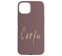Carcasa para iPhone 15 Plus Corfú Grecia Diseño Vintage Elegante