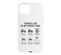 Carcasa para iPhone 15 Plus Cosas Divertidas Que Hago en mi Tiempo Libre Tractores Agricultura agrícola