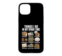 Carcasa para iPhone 15 Plus Cosas Que Hago en mi Tiempo Libre para Amantes de los Libros, Divertido diseño libroso