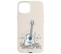 Carcasa para iPhone 15 Plus Country Music Guitarra Soundwave Retro Western Cowgirl