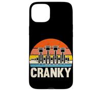 Carcasa para iPhone 15 Plus Cranky Car Mechanic Funny Car Guy Garage Manual Conductor de Coche