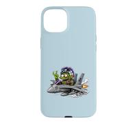 Carcasa para iPhone 15 Plus Crazy Monster Fighter Piloto Jet Cartoon Aviación Arte