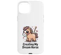 Carcasa para iPhone 15 Plus Creando mi Caballo de ensueño Kawaii Pastel Pony