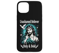 Carcasa para iPhone 15 Plus Creyente sin vergüenza Santo Cristiano Jesús Fe Romanos 1:16
