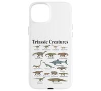 Carcasa para iPhone 15 Plus Criaturas Triásicas Primeros Reptiles Evolución Paleontología