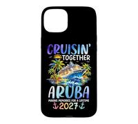 Carcasa para iPhone 15 Plus Cruisin Together Aruba 2027 Ship Dolphin Vacaciones