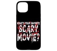 Carcasa para iPhone 15 Plus ¿Cuál es tu película de Miedo Favorita Película de Terror Halloween