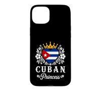 Carcasa para iPhone 15 Plus Cuban Princess Cuba Flag Proud Cuban Girl
