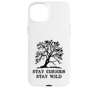 Carcasa para iPhone 15 Plus Curious Stay Inspirationa Wild Tree Silhouette Nature Lover