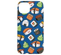 Carcasa para iPhone 15 Plus Cute Kawaii Kids Womens Girls Cartoon Pattern Sushi Lover