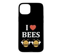 Carcasa para iPhone 15 Plus Cute Little Bee Funny Simple i Love Bees