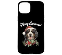 Carcasa para iPhone 15 Plus Cute Merry Bernmas Christmas Bernedoodle Dog Lover