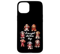 Carcasa para iPhone 15 Plus Cute Valentines Day Puppy Love - Soy una Chica Que ama a los Perros