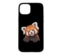 Carcasa para iPhone 15 Plus Cute Womens Girls Kids Moms Peeking Pocket Red Panda Lover
